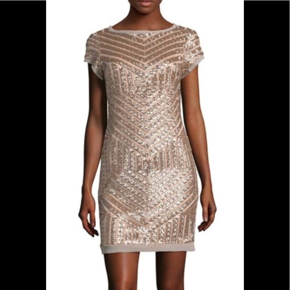 Vince Camuto Rose gold Sequin Dress